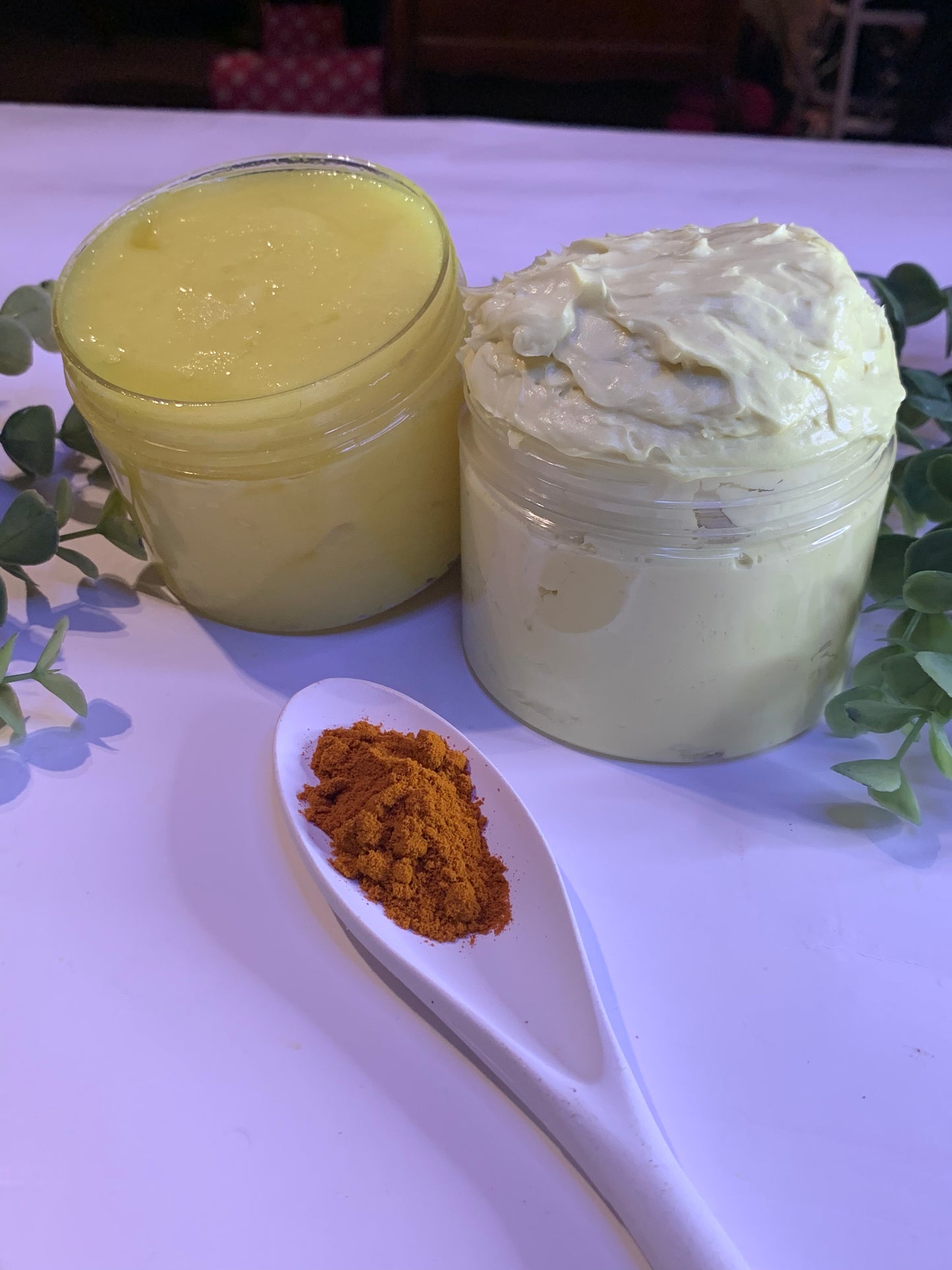 Turmeric whipped soap