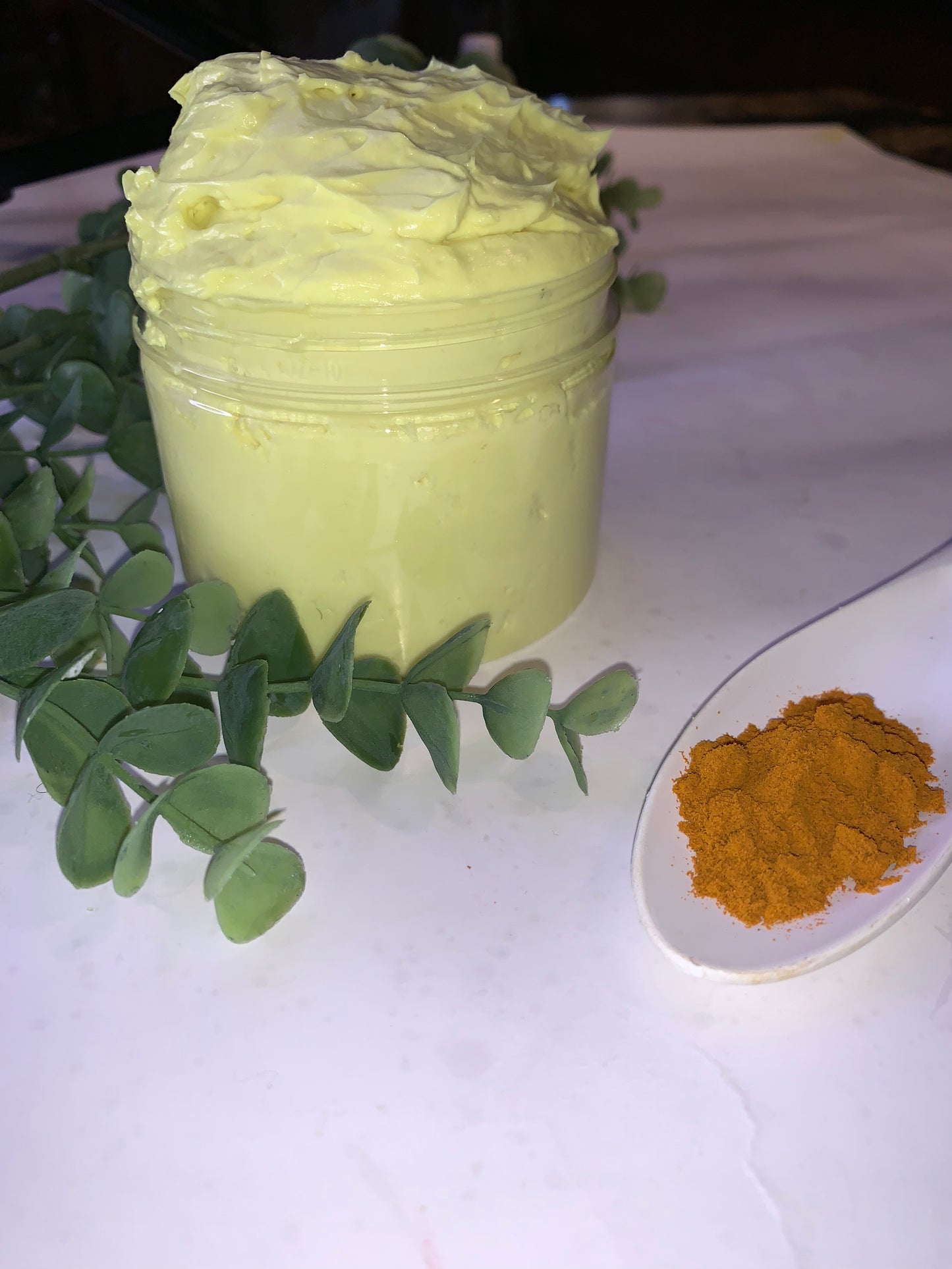 Turmeric whipped soap